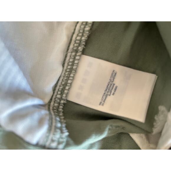 Lands' End green cargo pants 98% cotton 2% spandex 2 side pockets Size 14 - Picture 7 of 7